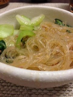 青梗菜と春雨の炒めもの-レシピのメイン写真