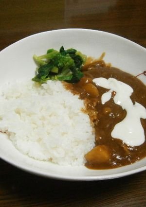 カレーのアプリコットヨーグルトがけ-レシピのメイン写真