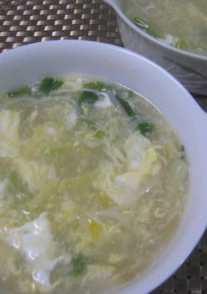 餃子ニンニクともやしの卵とじスープ-レシピのメイン写真