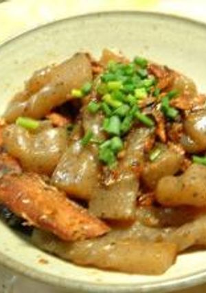 コンニャクと鰯の炒め物-レシピのメイン写真