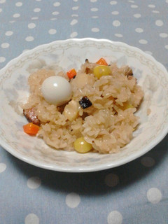 フライパン&電子レンジで作る中華おこわ-レシピのメイン写真