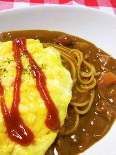 カレーリメイク。イタリアン風カレーパスタ-レシピのメイン写真