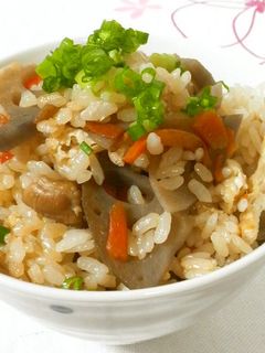 ❤れんこんの炊き込みごはん❤-レシピのメイン写真