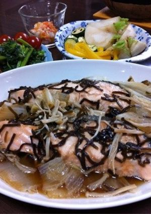 鮭の塩昆布煮-レシピのメイン写真