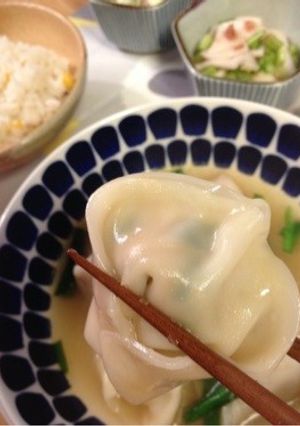 プリプリもちもち水餃子♥豆腐とキムチ入り-レシピのメイン写真