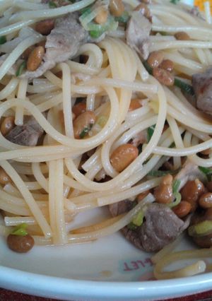 納豆のスパゲティ-レシピのメイン写真