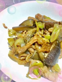 豚肉となすのピリ辛炒め-レシピのメイン写真