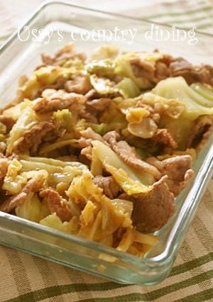 豚こまとキャベツのごま風味炒め-レシピのメイン写真