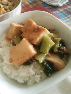 厚揚げとチンゲン菜の炒め物-レシピのメイン写真