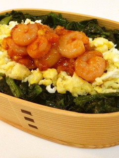 エビチリ丼弁当♪-レシピのメイン写真