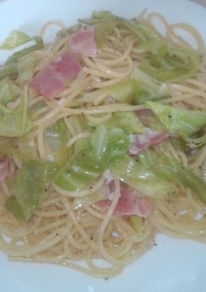 キャベツとベーコンの塩麹パスタ-レシピのメイン写真