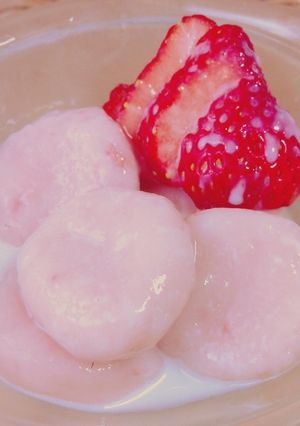 春色♪ヨーグルト白玉-レシピのメイン写真