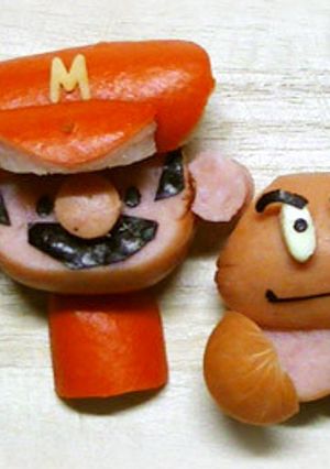 簡単キャラ弁おかずSマリオのちびマリオ-レシピのメイン写真