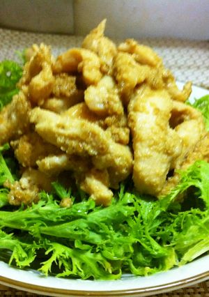 ビールが旨い！鶏むね肉のごま味噌炒め-レシピのメイン写真