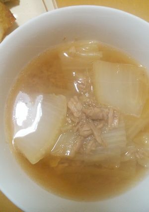 白菜が甘い☆シーチキンのスープ煮-レシピのメイン写真