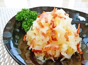 カリカリベーコンと大根の簡単サラダ副菜♪-レシピのメイン写真