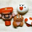 簡単キャラ弁おかずマリオのテレサときのこ