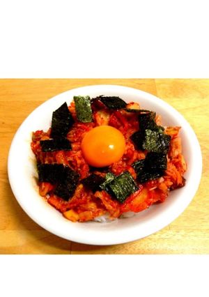 簡単キムチ丼-レシピのメイン写真