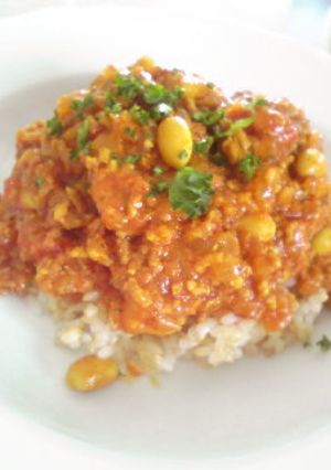 大豆入りキーマカレー-レシピのメイン写真
