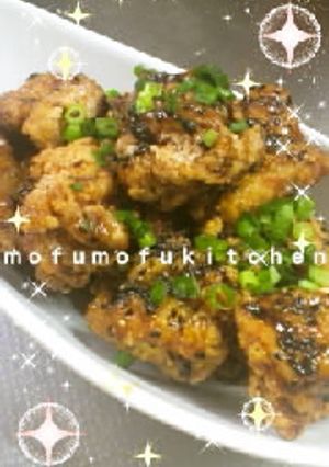 我が家自慢の鶏の唐揚げ甘辛ごまだれ-レシピのメイン写真