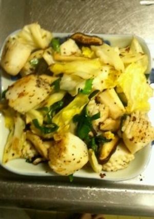 ４月２日晩飯　【味付けイカの野菜炒め】-レシピのメイン写真