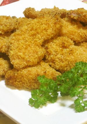 オーブンで☆揚げないチキンカツ♪-レシピのメイン写真