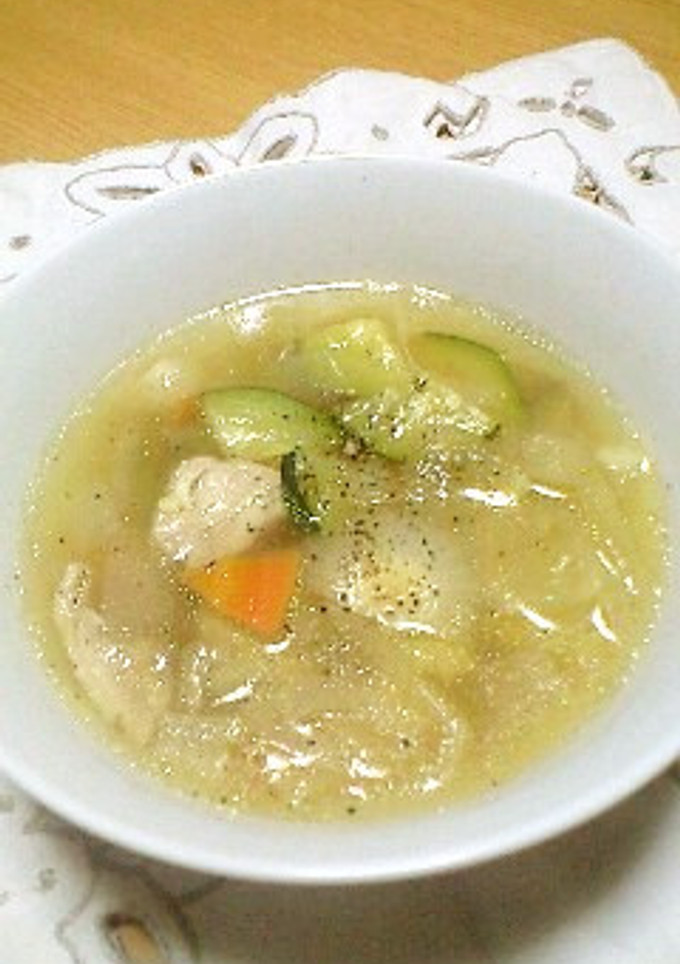 玉ねぎと残り野菜のスープ-レシピのメイン写真