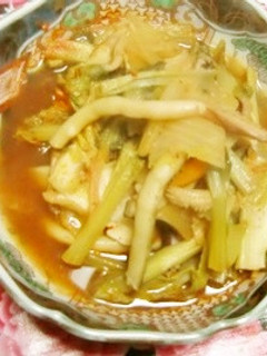 小松菜とげその、キムチ味の一品-レシピのメイン写真
