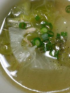 超簡単!白菜とツナのスープ-レシピのメイン写真