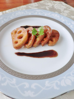 蓮根のバルサミコ酢炒め-レシピのメイン写真