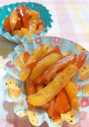 お弁当に！カラーピーマン炒め-レシピのメイン写真