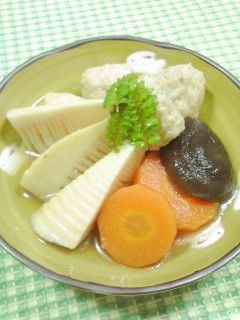 竹の子と海老入り団子の煮物-レシピのメイン写真