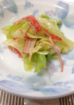 キャベツとカニかまの簡単サラダ♪-レシピのメイン写真