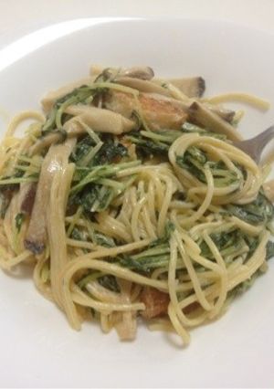 ズボラ〜‼エリンギ水菜の醤油マヨパスタ♡-レシピのメイン写真