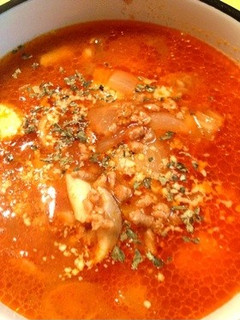 挽肉で満足の食べごたえ♡ミネストローネ-レシピのメイン写真