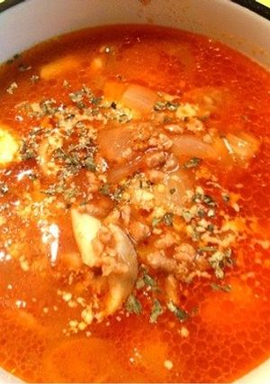 挽肉で満足の食べごたえ♡ミネストローネ-レシピのメイン写真