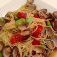 あさりとそら豆のパスタ