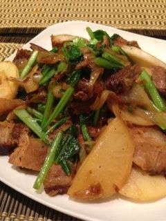 蕪と焼豚の炒め物-レシピのメイン写真