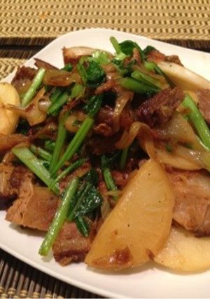 蕪と焼豚の炒め物-レシピのメイン写真
