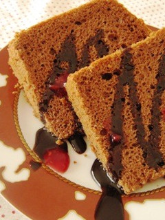 チョコレートシフォンケーキ-レシピのメイン写真