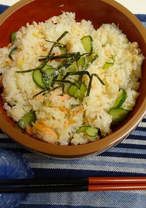 鮭と胡瓜のレモンちらし-レシピのメイン写真