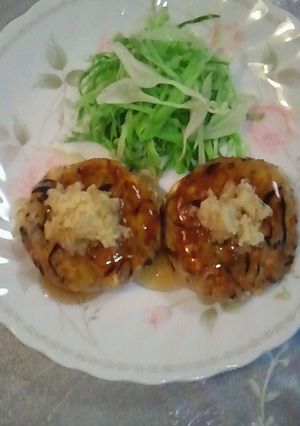 あんかけ豆腐ひじきハンバーグ-レシピのメイン写真