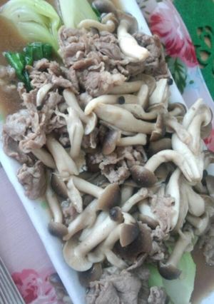 しめじと牛肉のバター醤油炒め-レシピのメイン写真