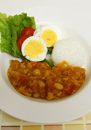 ルウ不使用 豆いっぱいのキーマカレー-レシピのメイン写真