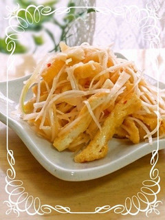 酒のつまみに♡メンマ&白髪葱&油揚げ和え-レシピのメイン写真