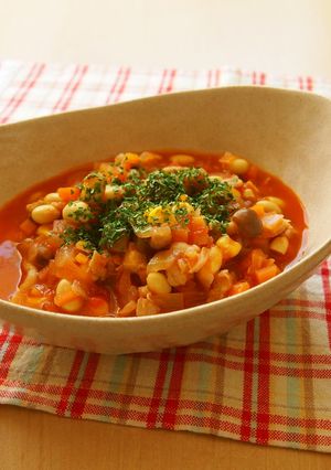 野菜たっぷりチキンのトマトの煮込み-レシピのメイン写真