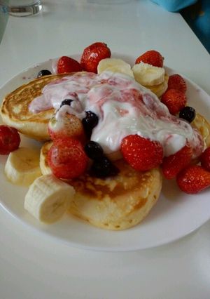 ダノンでホットケーキ-レシピのメイン写真