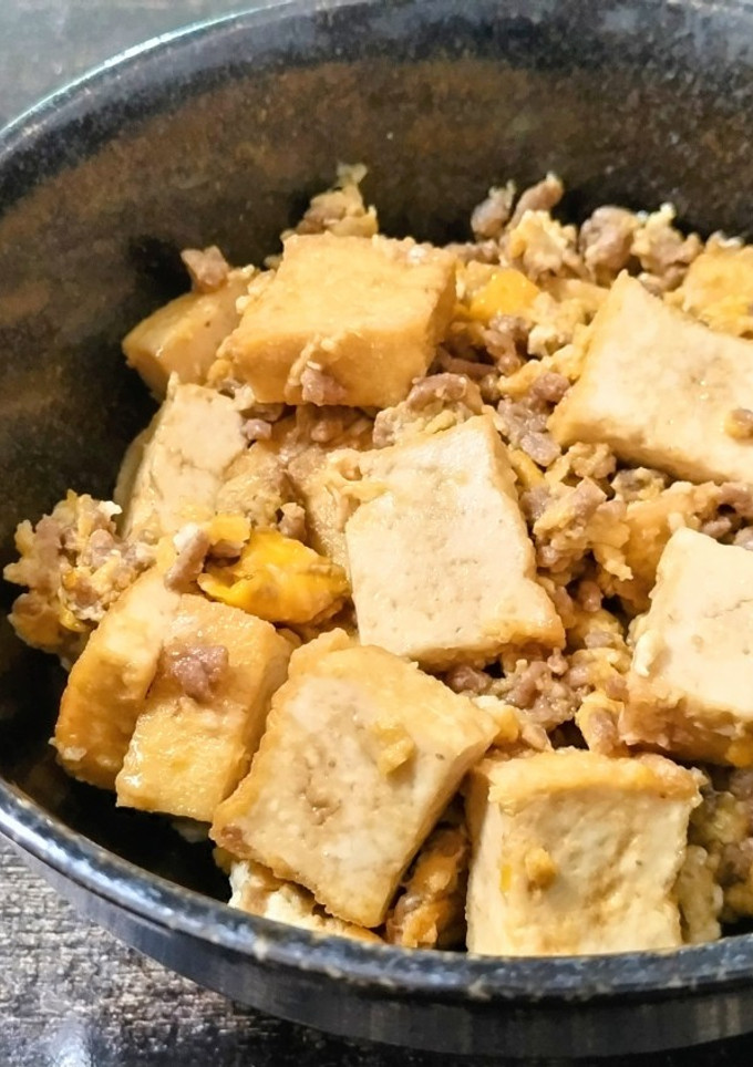 厚揚げとそぼろと卵のスタミナ炒め-レシピのメイン写真