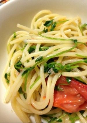 豆苗ツナゲッティ-レシピのメイン写真