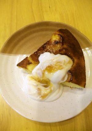 りんごフライパンケーキ　ヨーグルトソース-レシピのメイン写真